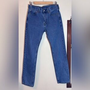 Levi’s 505 Blue Medium Wash 100% Cotton Jeans Size 30 X 34 Unisex Levis
